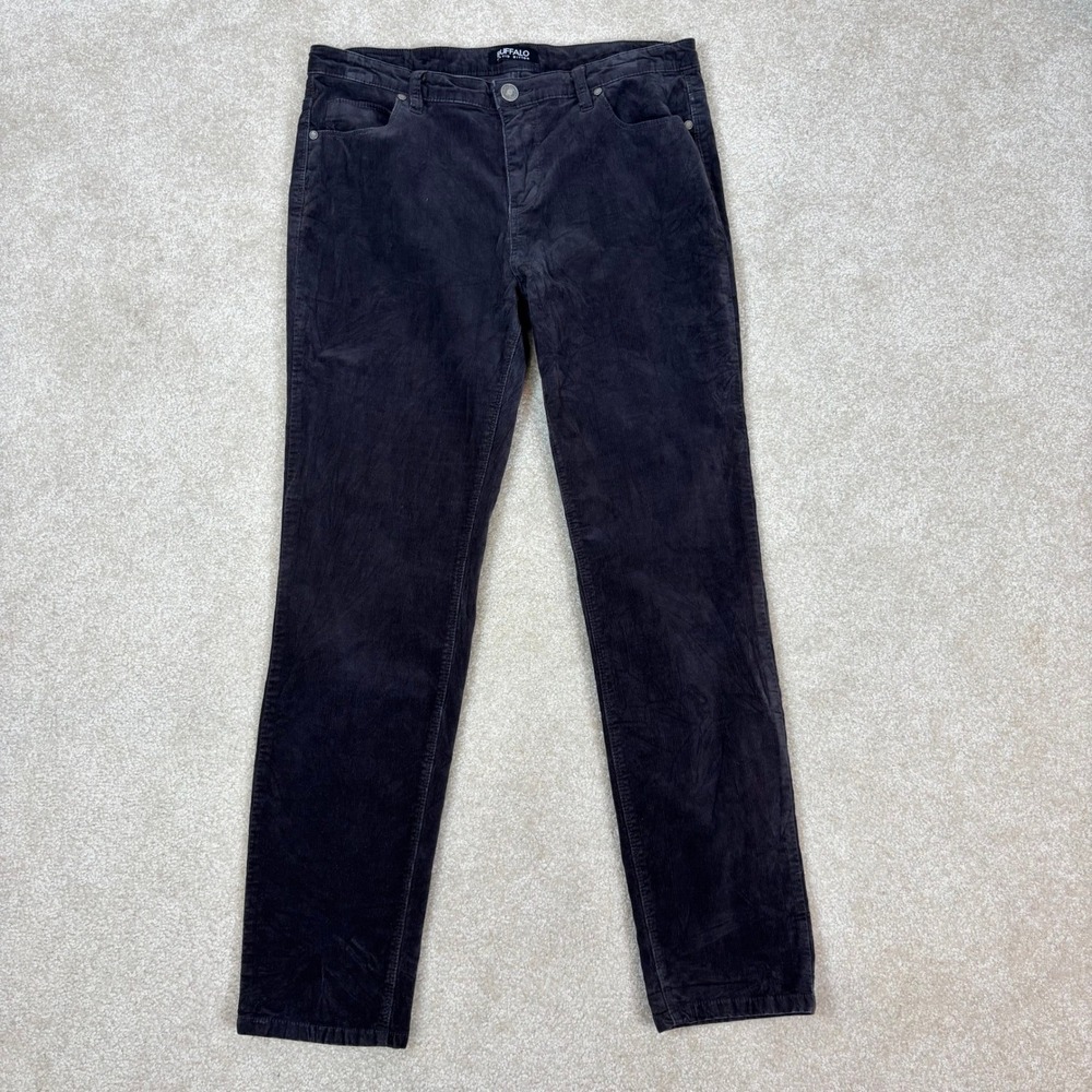 Buffalo David Bitton Supreme Mid-Rise Skinny Corduroy Pants Gray 12/32